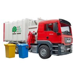 BRUDER - CAMION DE RECYCLAGE ROUGE #03761